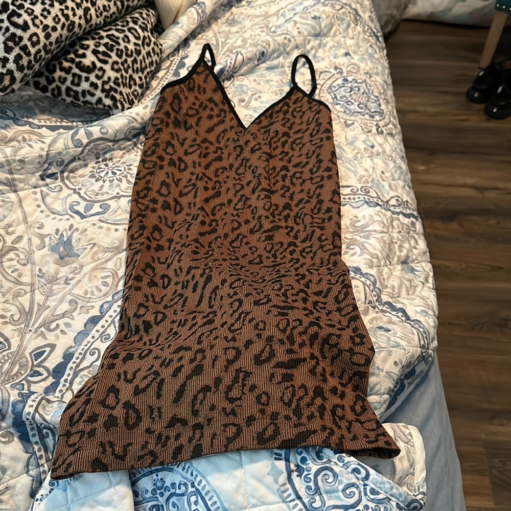 Cheetah tight dress